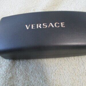 VERSACE Hard Eyeglass Case Hard Case Gold on Black